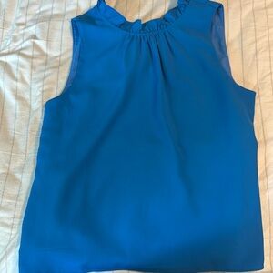 Blue crew sleeveless tank size medium